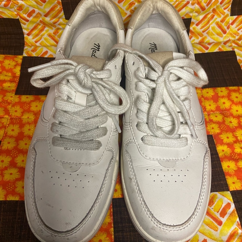 Madewell sneakers worn once in perfect, new condition.